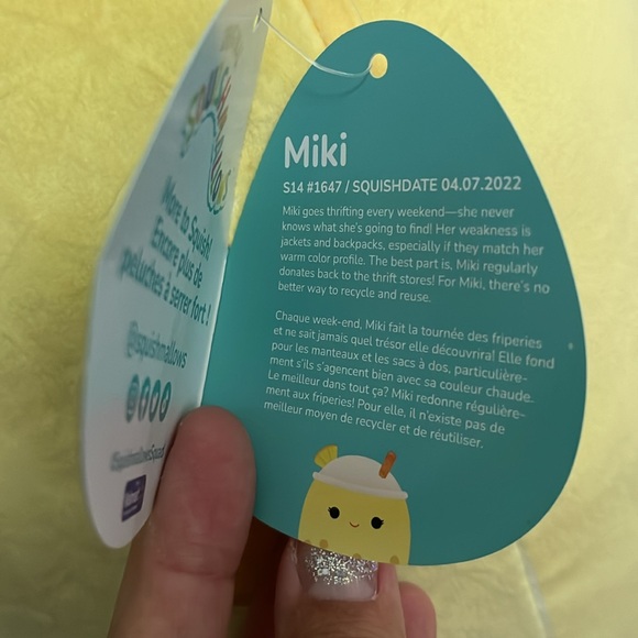 🍍Squishmallows Pineapple Boba Tea 🧋Summer 2024 NWT 14” - Picture 5 of 5